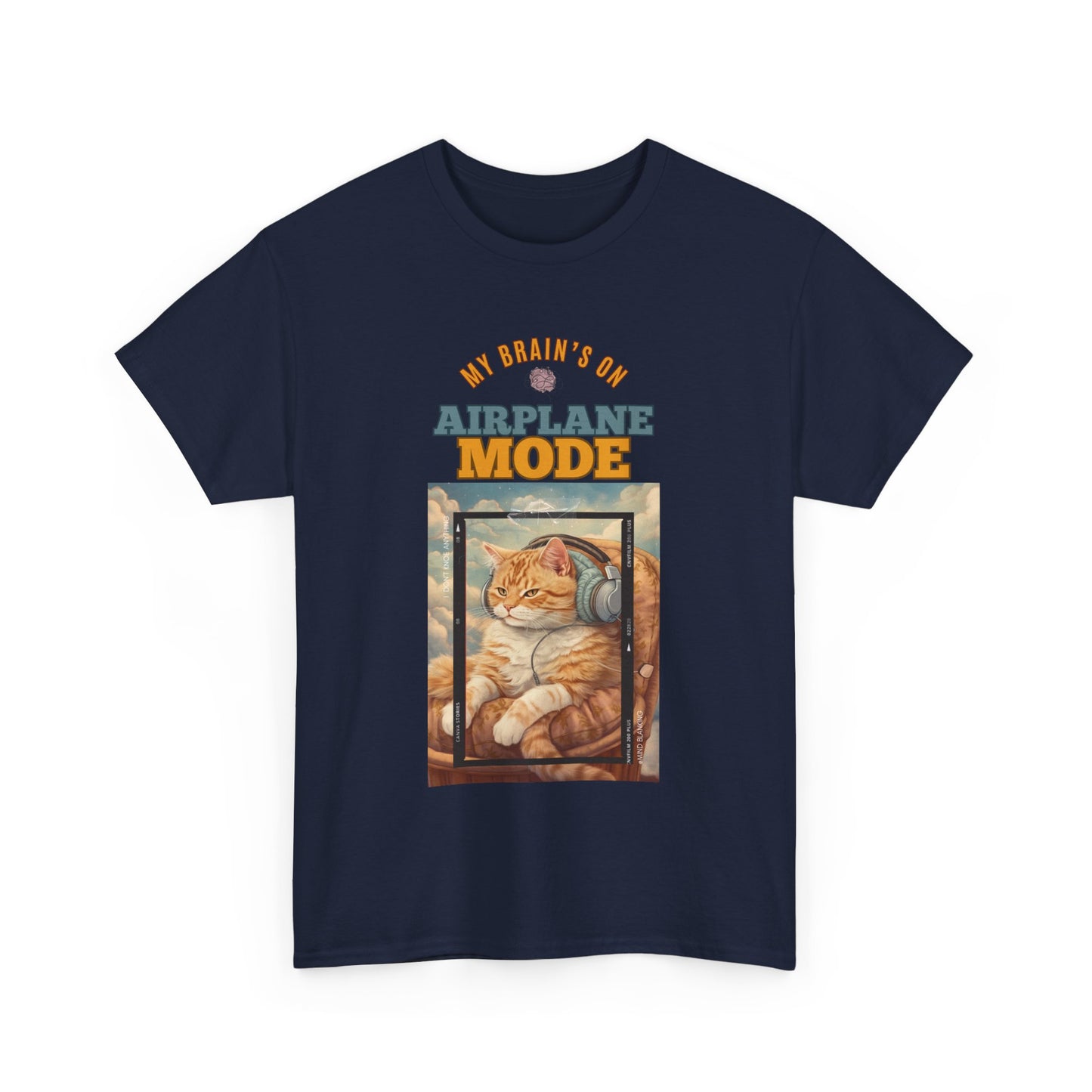Cat Tee - My Brain’s on Airplane Mode