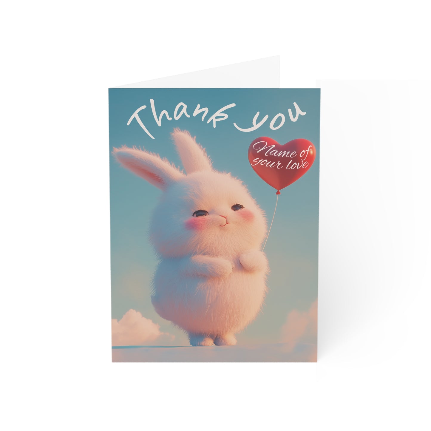 Cute Bunny Thank You Cards - Perfect for Birthdays, Anniversaries, & Everyday Gratitude, Pack of 1, 10, 30, or 50