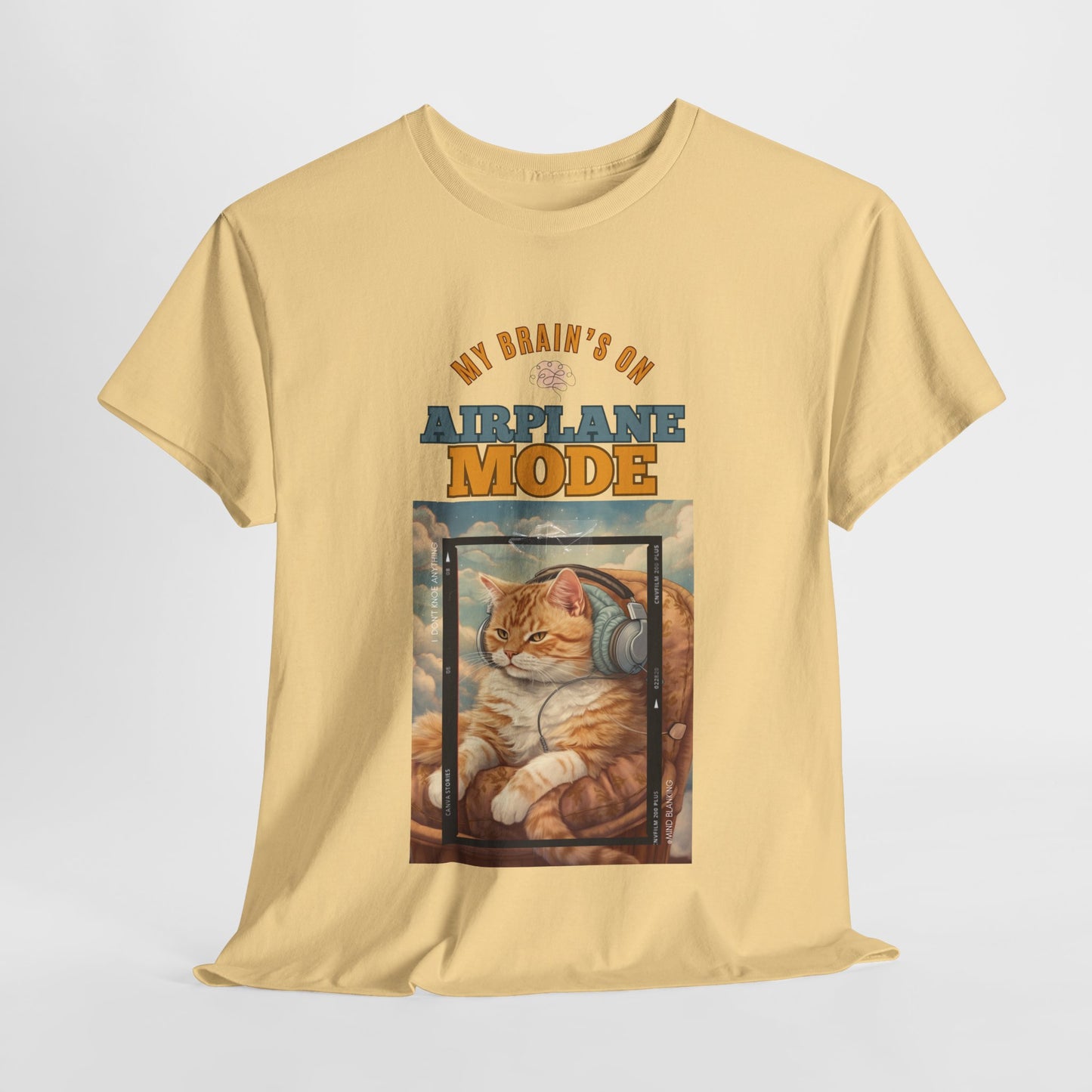 Cat Tee - My Brain’s on Airplane Mode