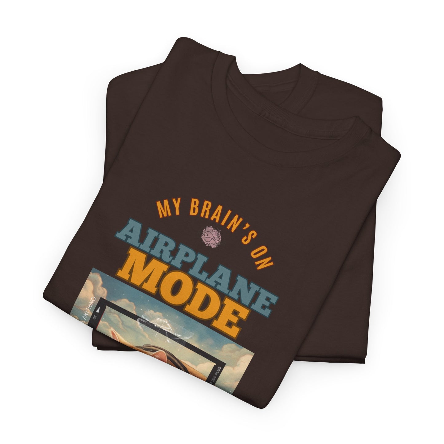 Cat Tee - My Brain’s on Airplane Mode