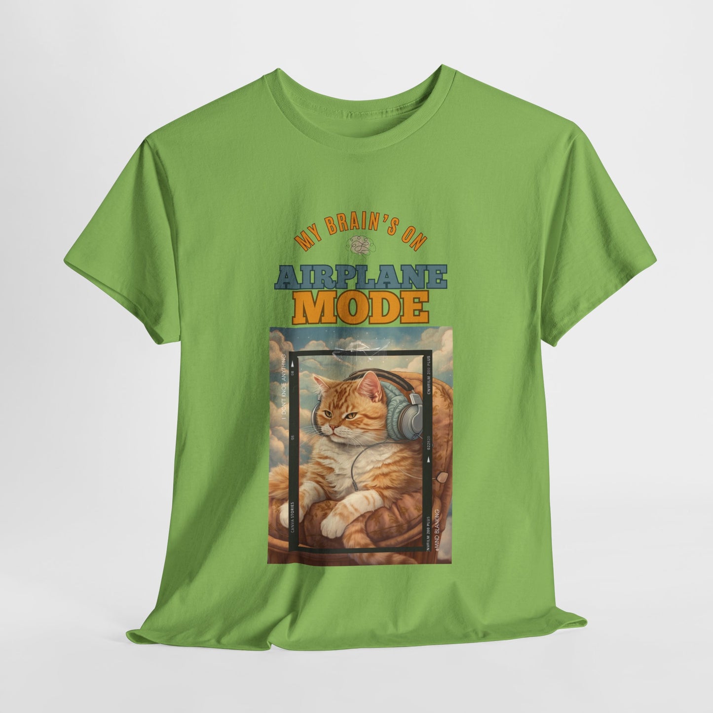 Cat Tee - My Brain’s on Airplane Mode