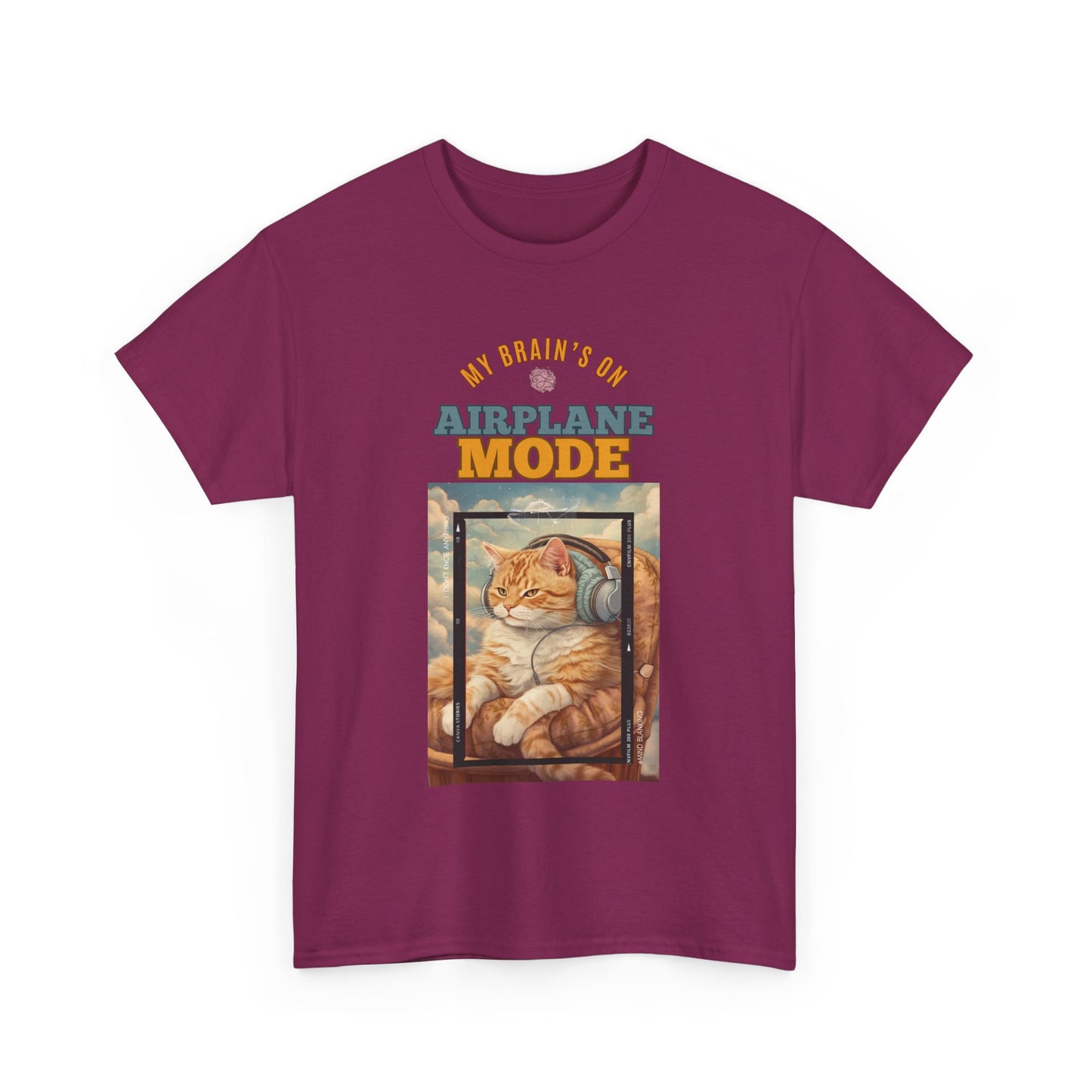 Cat Tee - My Brain’s on Airplane Mode