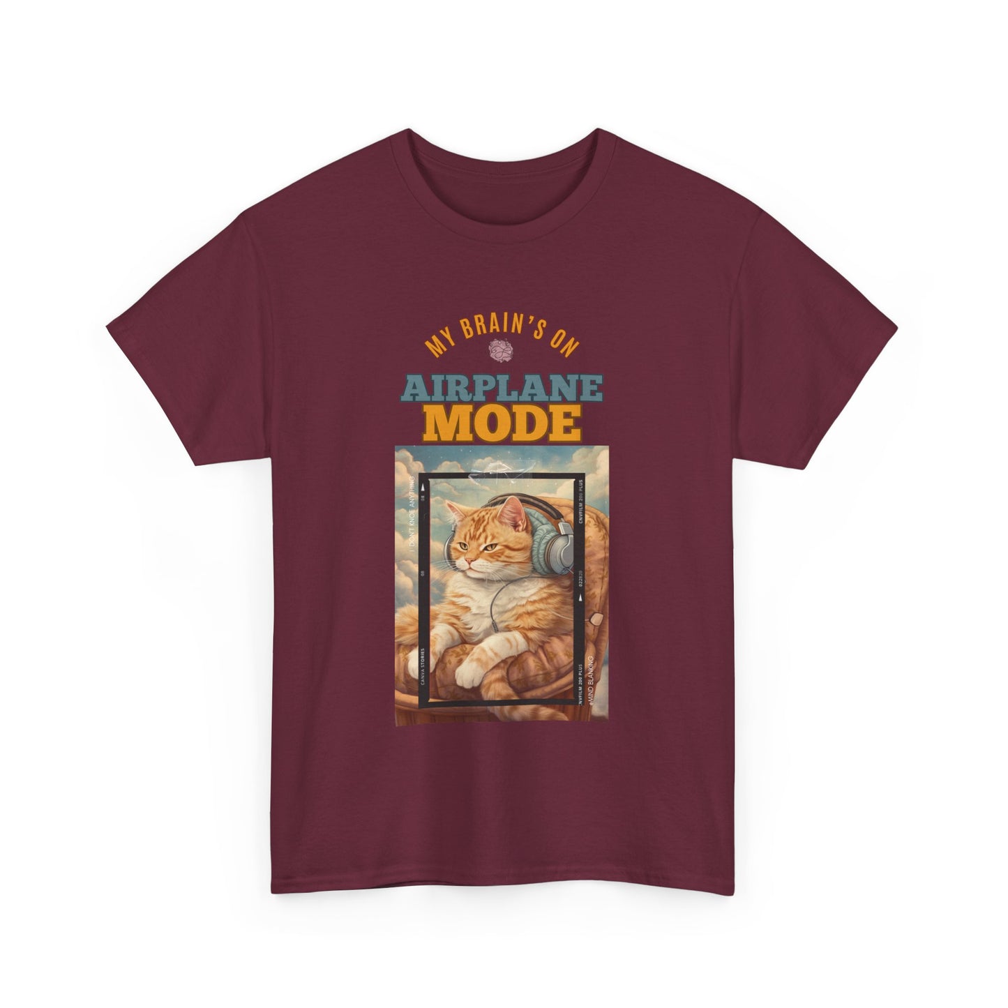 Cat Tee - My Brain’s on Airplane Mode